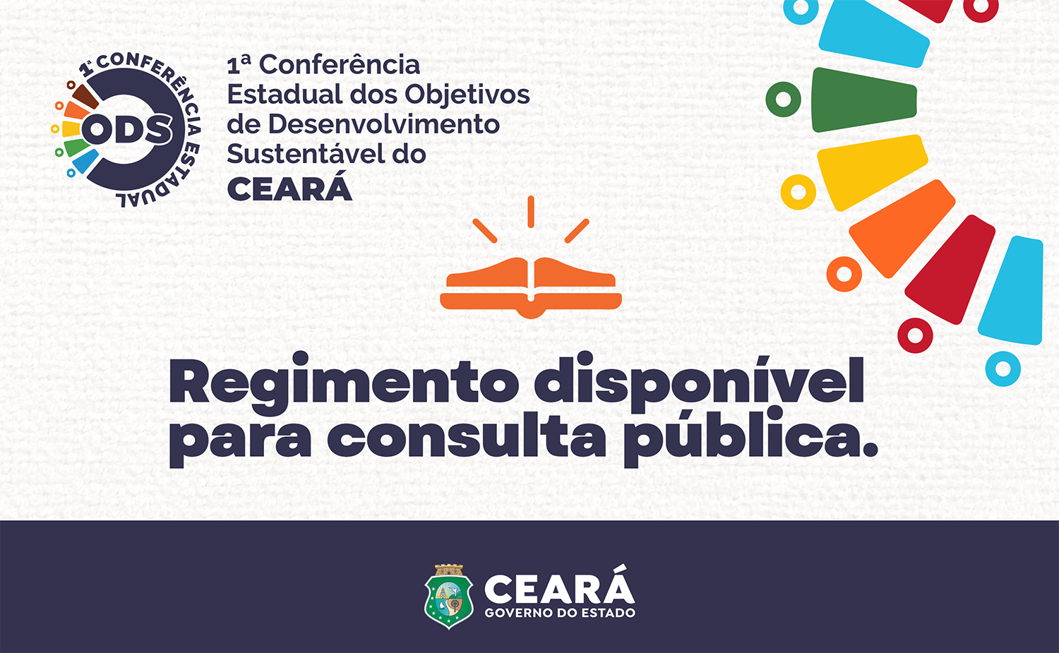 Minuta do regimento da 1ª Conferência Estadual dos Objetivos de Desenvolvimento Sustentável do Ceará está disponível para consulta pública