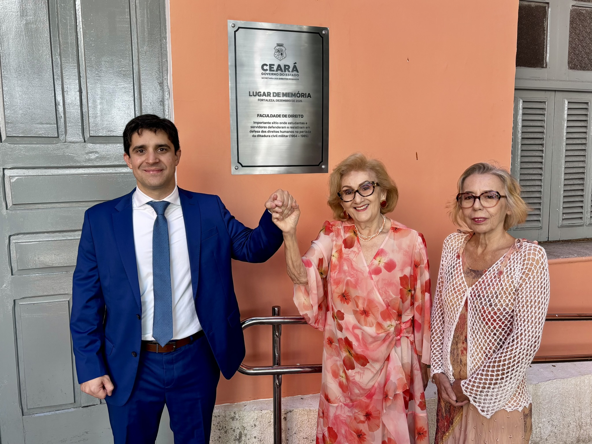 Sedih instalou segunda placa do projeto Lugares de Memória na Faculdade de Direito da UFC